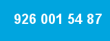 926 001 54 87